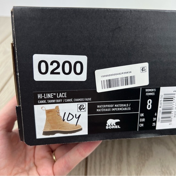 Sorel Women's Hi-Line Lace Boot US8 Canoe / Tawny Buff $185 - Picture 8 of 8